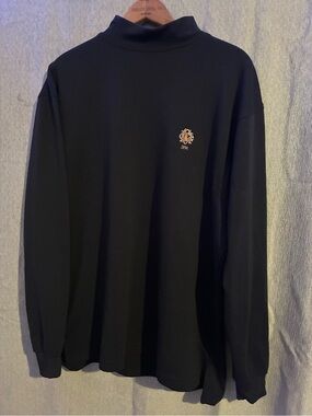 FootJoy Black Top with Gold and White Embroidery